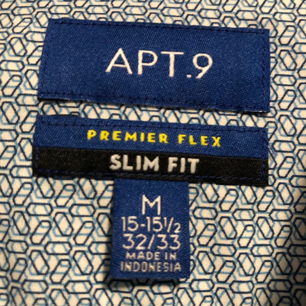 Apt. 9 Blue Button Down - Picture 3 of 4
